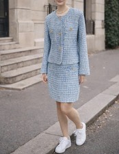 Suncoo tweed Set Jacke Darcy&  Rock Flor Kostüm Twin Set