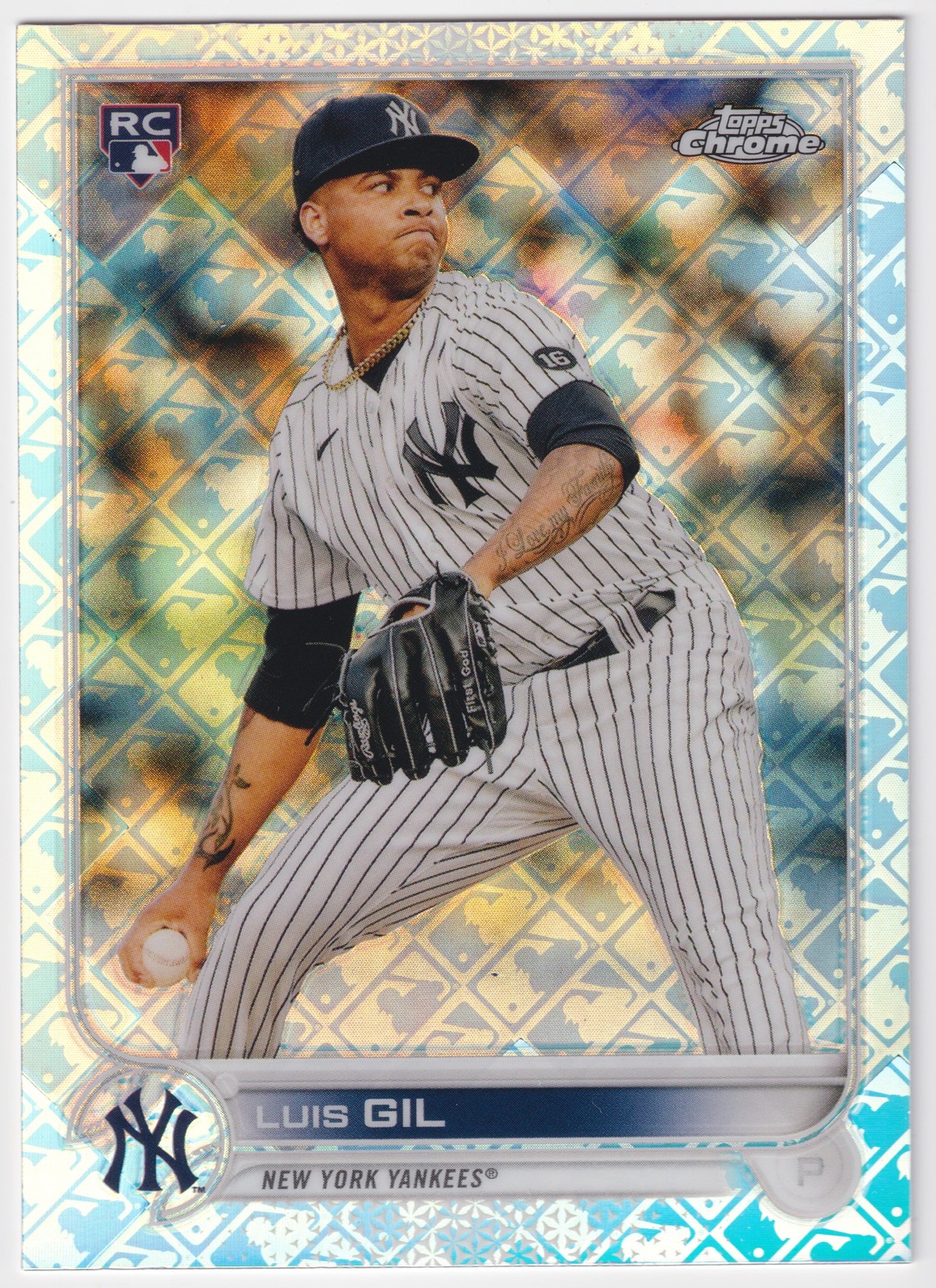 2022 Topps Chrome Logofractor Edition #10 Luis Gil Rookie RC New York Yankees