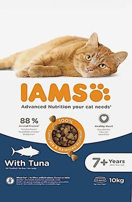 ( 4,99/kg) IAMS Senior Cat 7+ Tuna Advanced Katzenfutter mit Thunfisch 10 kg