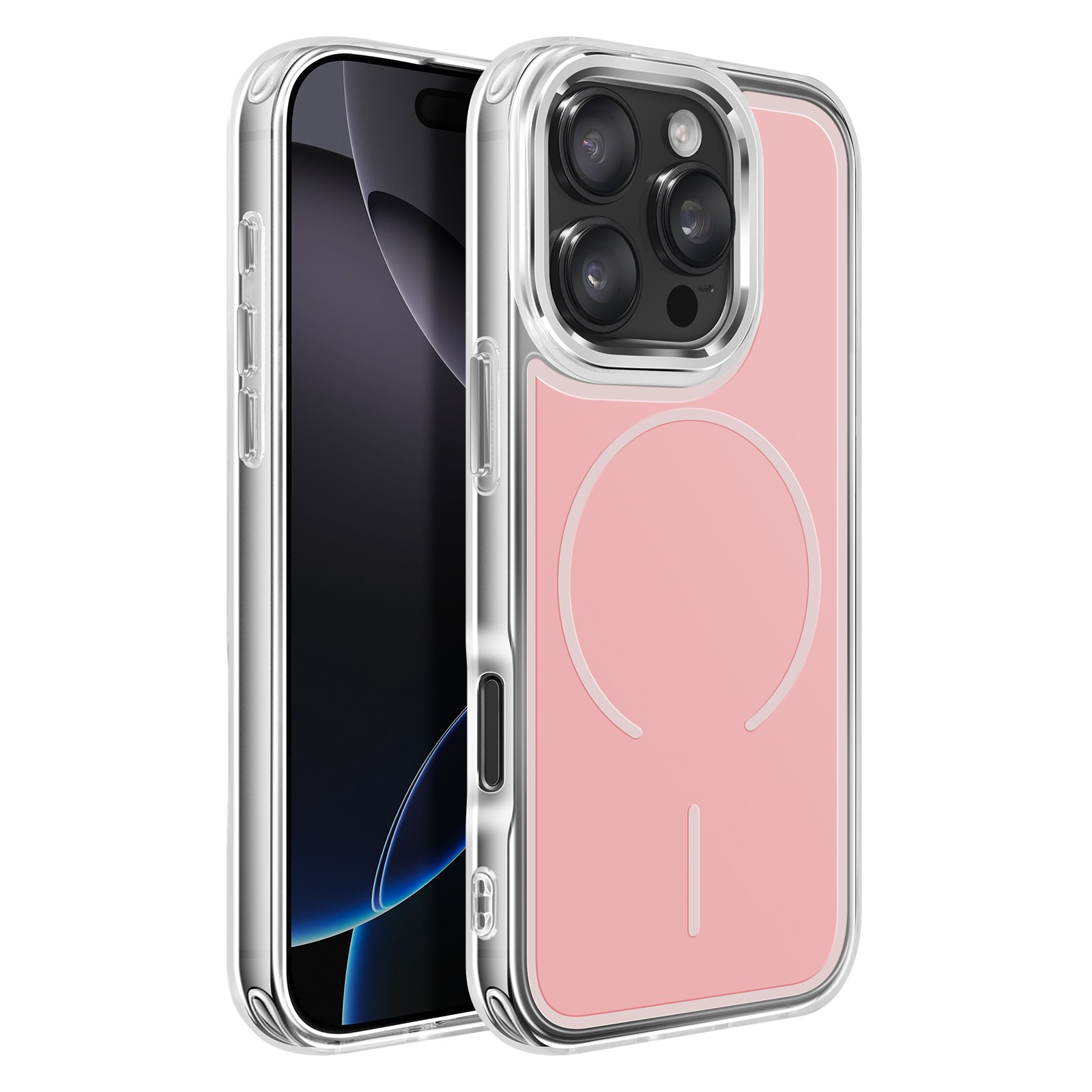 Coque iPhone 16 Pro Avizar antichoc double matière transparente - 2