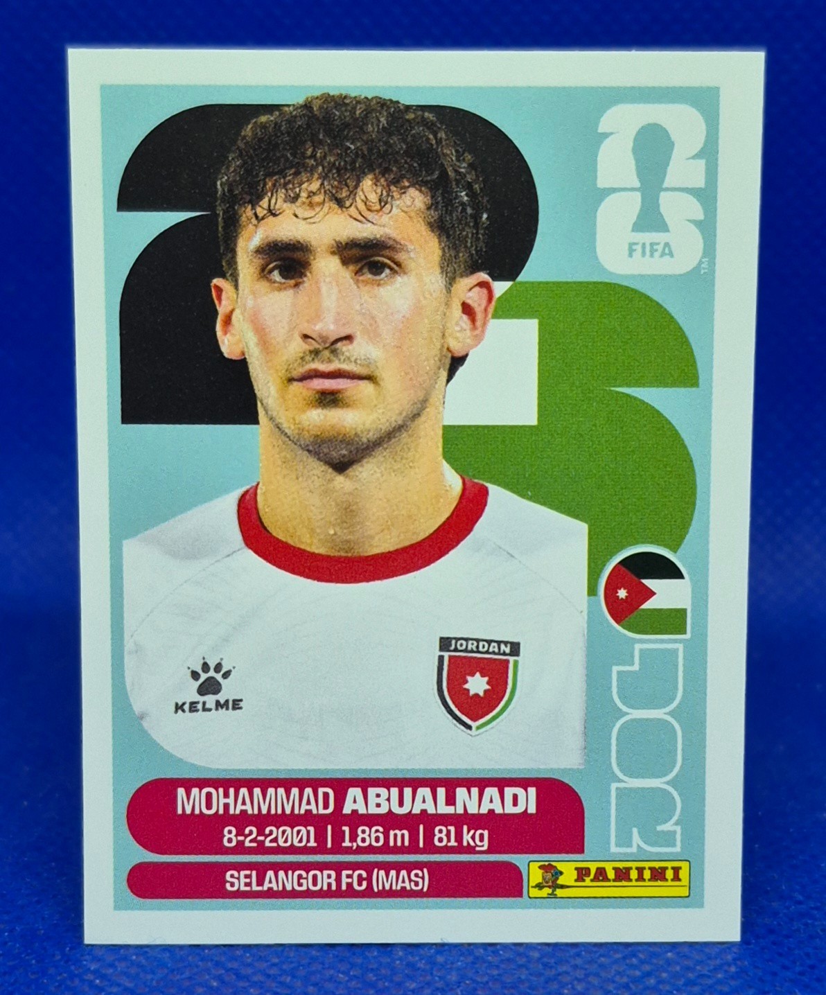 2026 Panini FIFA World Cup Sticker Mohammad Abualnadi #JOR 8 -Jordan