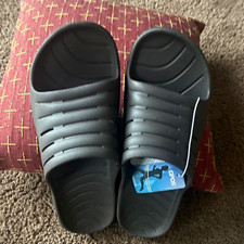 Crocs Mens Black Slide Sandals Slip-On Open T...