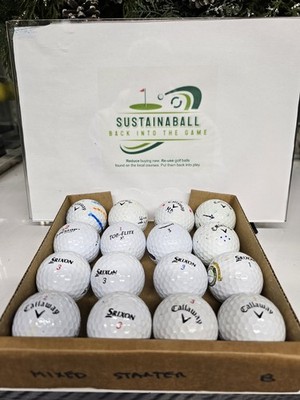 16 x gemischtes Starterpaket von Sustainaball - gebrauchte Golfbälle - Klasse A