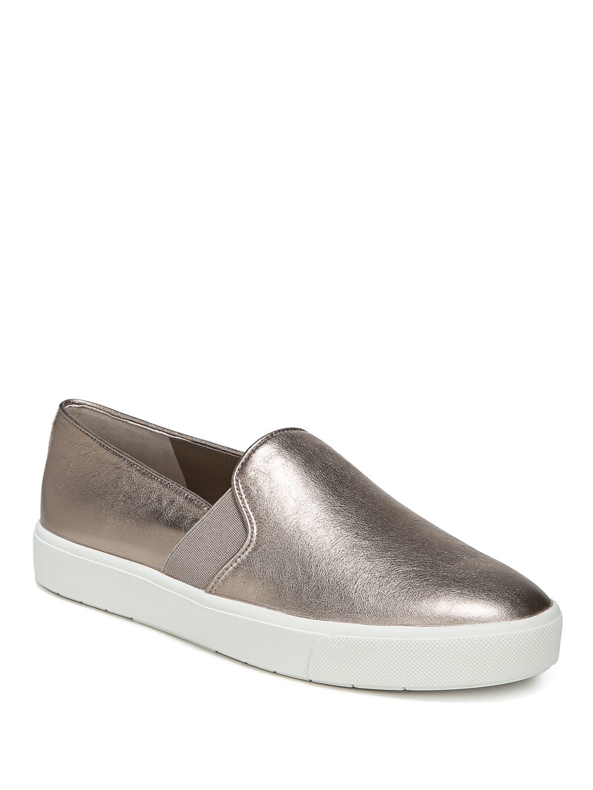 VINCE. Женские бежевые кожаные кроссовки Goring Blair без шнуровки с круглым носком, 6,5 м