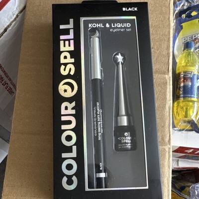 Colour Spell Kohl & Liquid Eyeliner Set Black Matte Waterproof