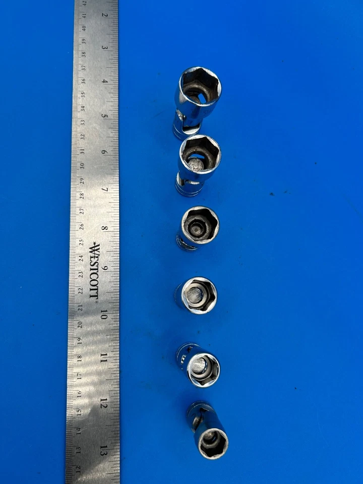 Snap-On Tools Swivel Socket Set 3/8” Drive 7/16” to 3/4” 6 Piece S-4-14 - Image 2 of 4