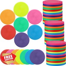 Vinsot 56 Pcs Flying Discs Bulk Soft Rubber Dog Toys Kids Adults