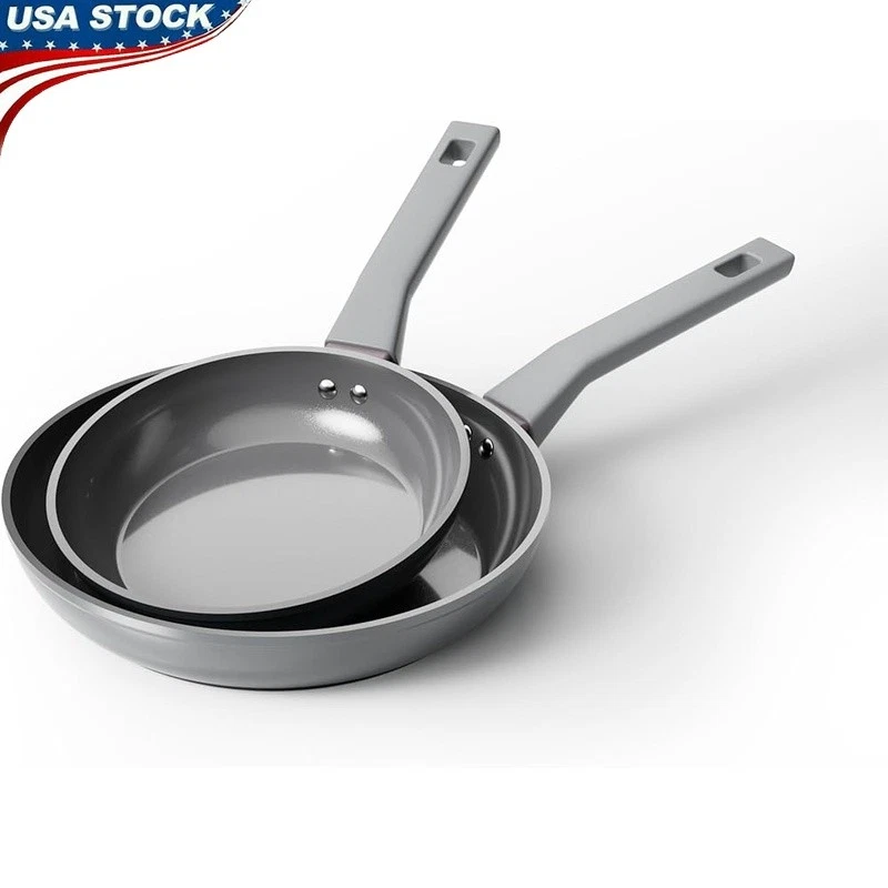 Diamond Titanium Nonstick Frying Pan Set Eco-Friendly Dishwasher Safe Cookware