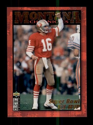 1995 UPPER DECK JOE MONTANA CHRONICLES #JM5 SUPER BOWL XIX MVP