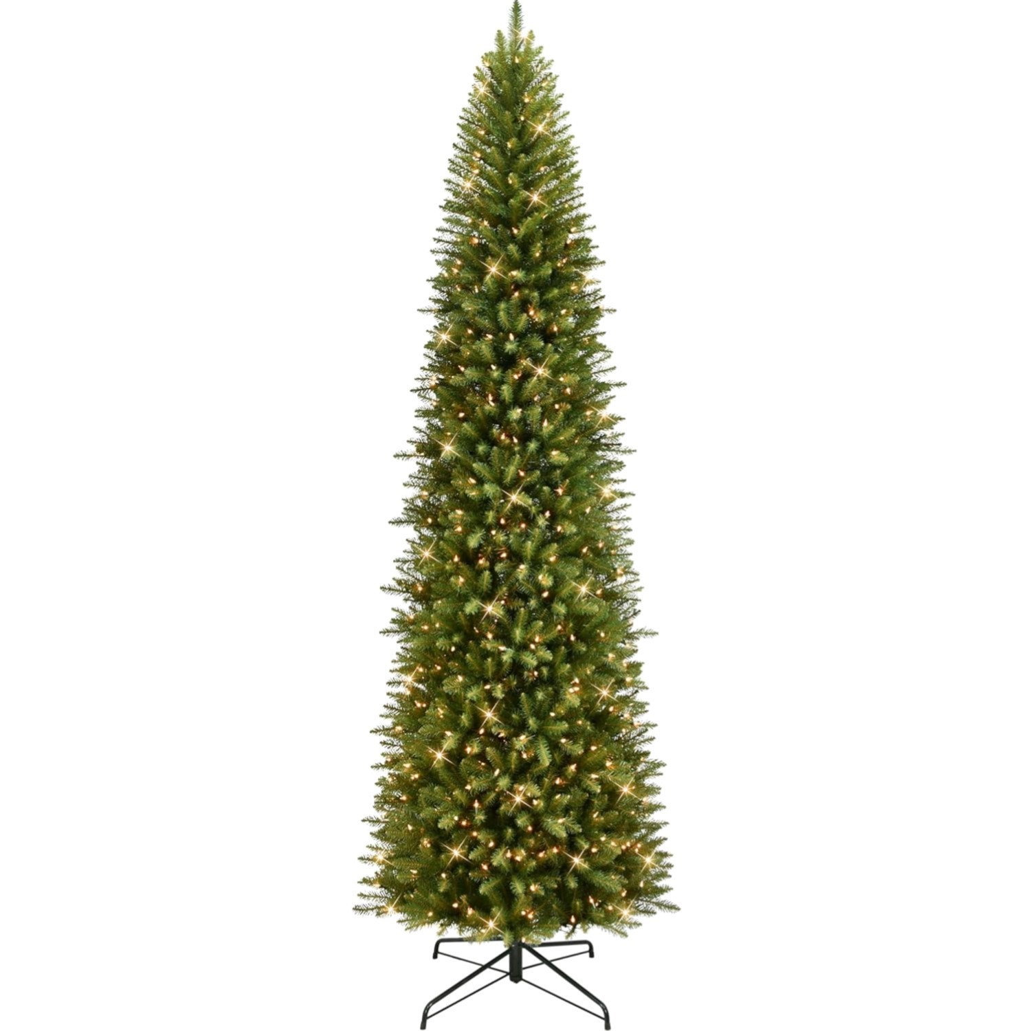 Artificial Christmas Tree 9ft Pre-Lit Fraser Fir Dense Branch Tips Clear Lights