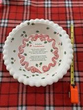 Mikasa holiday traditions pie plate