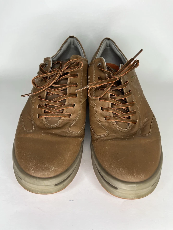 Zapatos de golf ecco oxfords con cordones para hombre talla 47 EE. UU. 13-13,5 cuero marrón Hydromax Foto 4 de 4