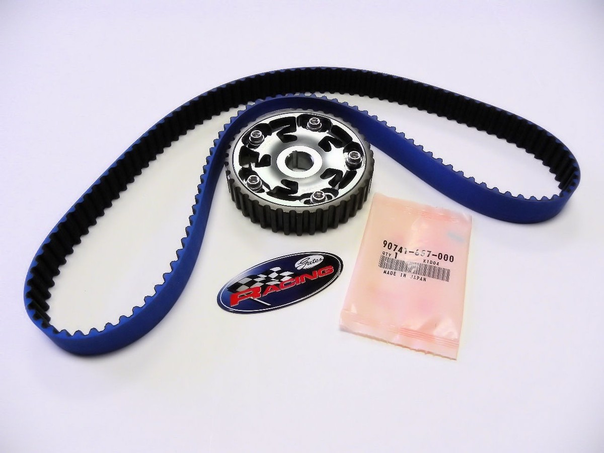 VMS 88-91 HONDA CIVIC CRX D16 GATES TIMING BELT ADJUSTABLE CAM