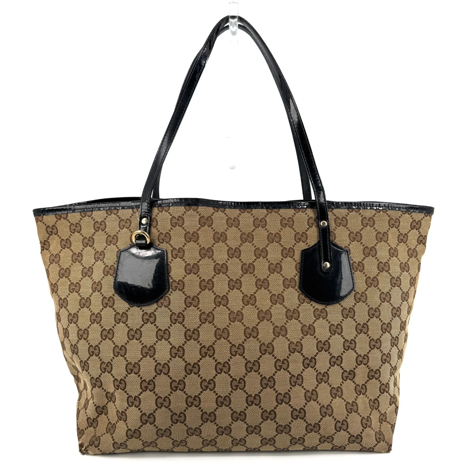 Sac fourre tout en toile GUCCI GG sac à bandoulière marron authentique 211975