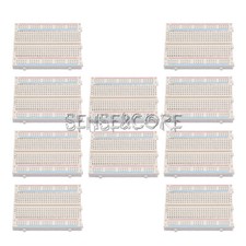 10PCS Mini Universal Solderless Breadboard 400 Contacts Tie-Points Available-