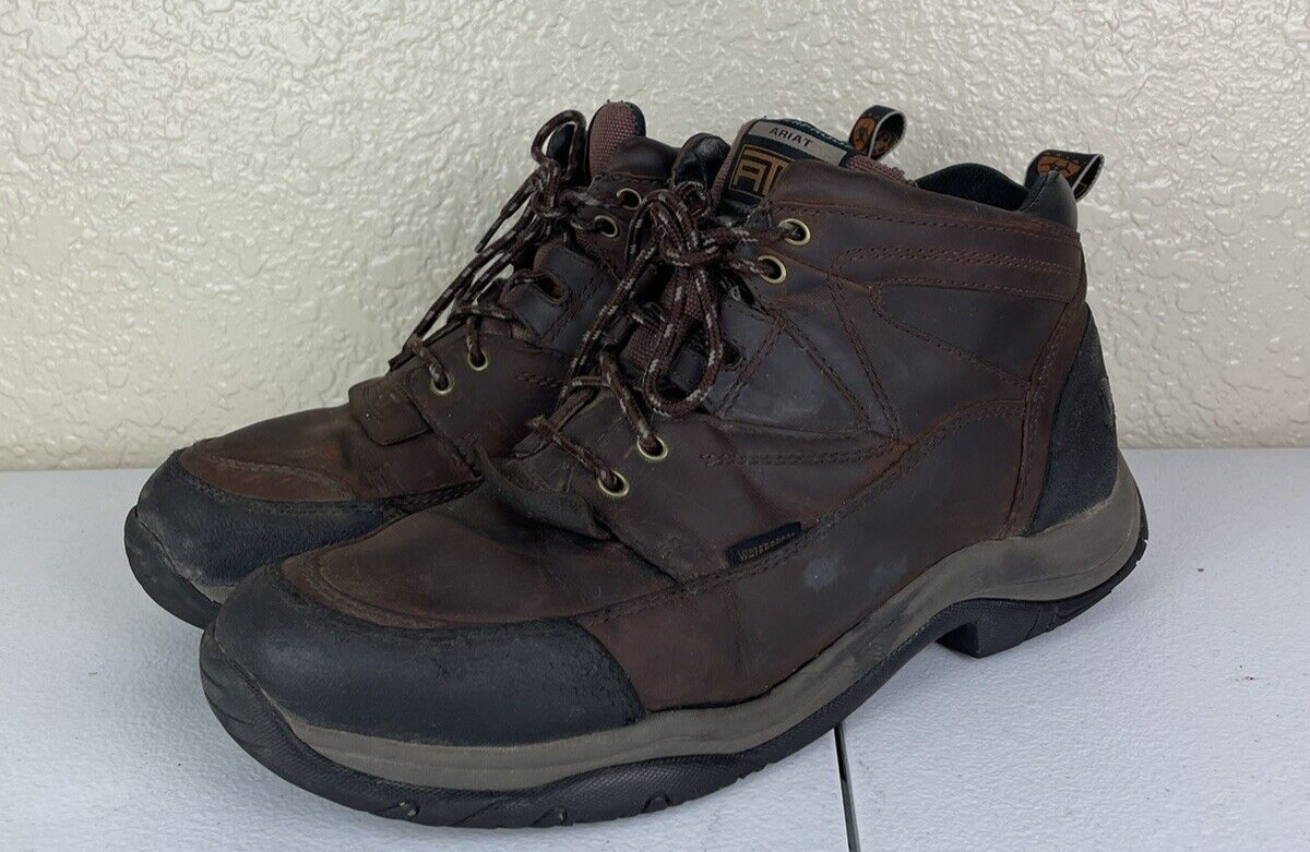 Ariat Men’s Brown Leather Outdoor Terrain Hiking Boots 10002183 Size 11D