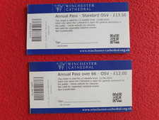 2 Eintrittskarten "Winchester Cathedral", gültig bis 11.6.2025 (1 x ab 66)