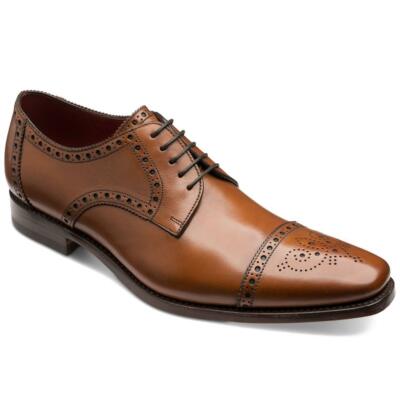 Loake Herren Foley Leder Schuhe Schuhe Zeder Hellbraun