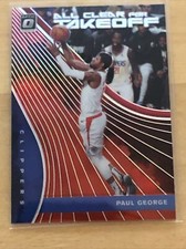 2019-20 Donruss Optic Paul George All Clear For Takeoff Red Prizm #81/99 Clipper