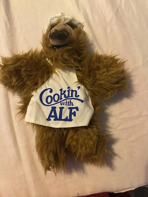 ALF Vintage Plush Chef Hand Puppet Burger King 1988 11'' COOKIN' WITH ALF