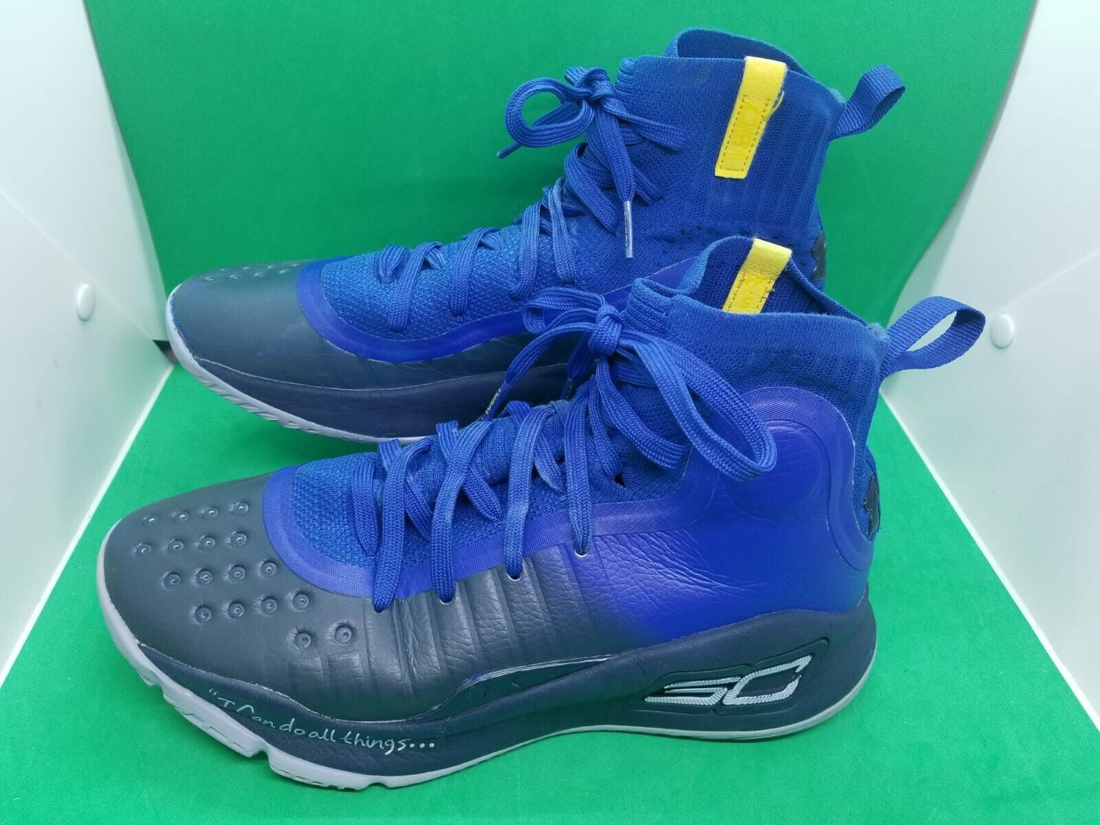 Steph Curry Autographed Carolina Blue Low Top Shoes