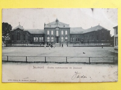 Old postcard 59 - JEUMONT Nord ECOLES COMMUNALES de JEUMONT