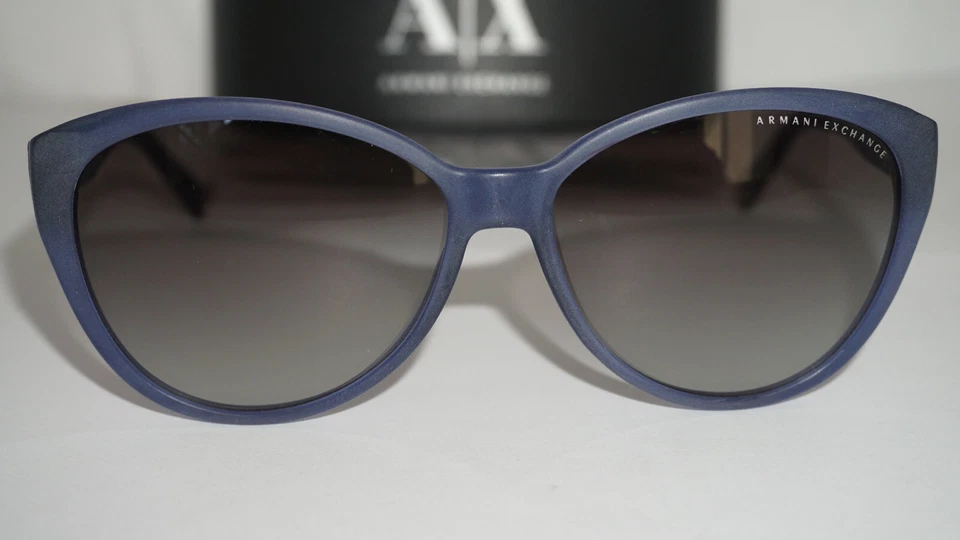Gafas de sol Armani Exchange nuevas azules Cateye marrón AX4006 8024/11 59 14 135 Foto 2 de 4