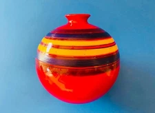 🟢 Aldo Londi Bitossi Rare Vase With Stripes 60s Rosenthal Netter