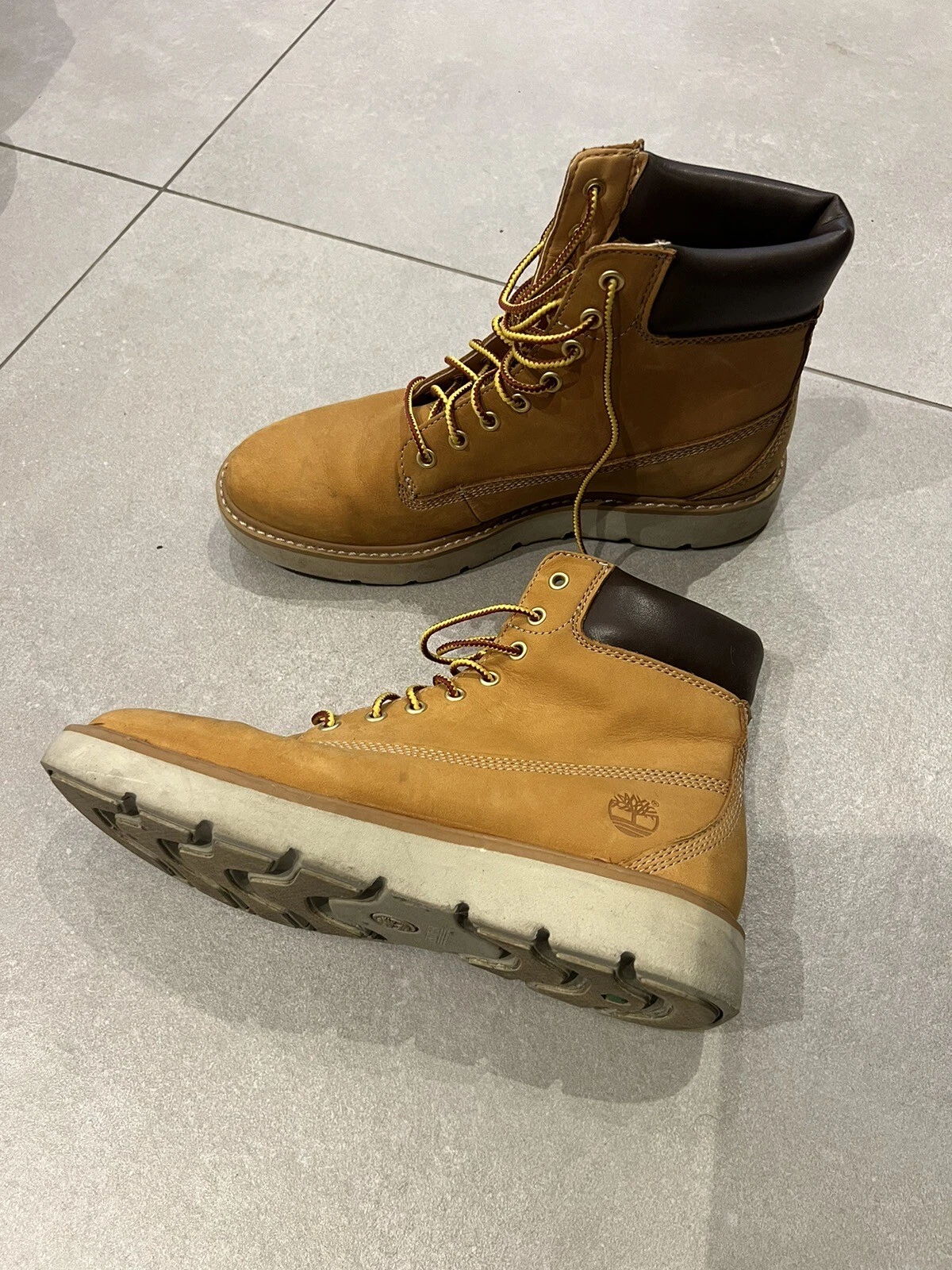 Stivali donna Timberland pelle scamosciata marrone taglia 5 5 UK usati una volta