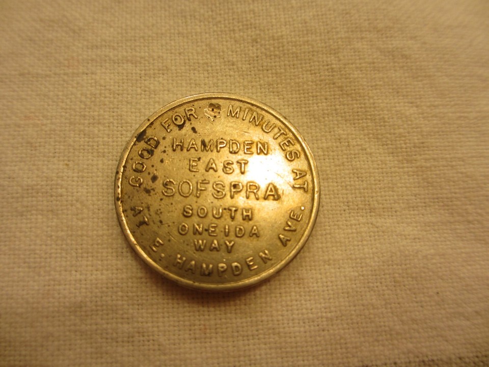 VTG Sofspra Car Wash Token, Hampden East CO eBay