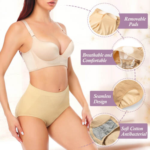 Women FAKE ASS Butt Lifter Underwear Buttock Padded Panties Hip Enhancer Shaper - Picture 3 of 23