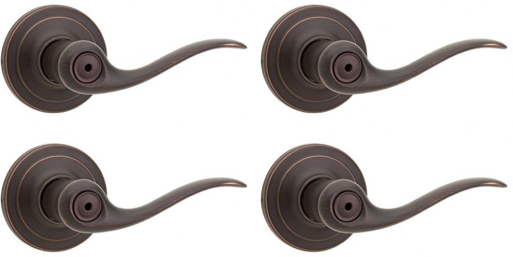 Austin Venetian Bronze Privacy Bed/Bath Door Lever (4-Pack) Austin Venetian Bronze Privacy Bed/Bath Door Lever (4-Pack)