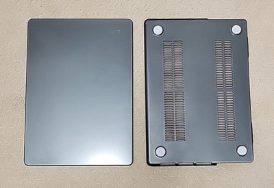 Used MacBook 14 inch Case, Plastic Hard Shell, Space Gray