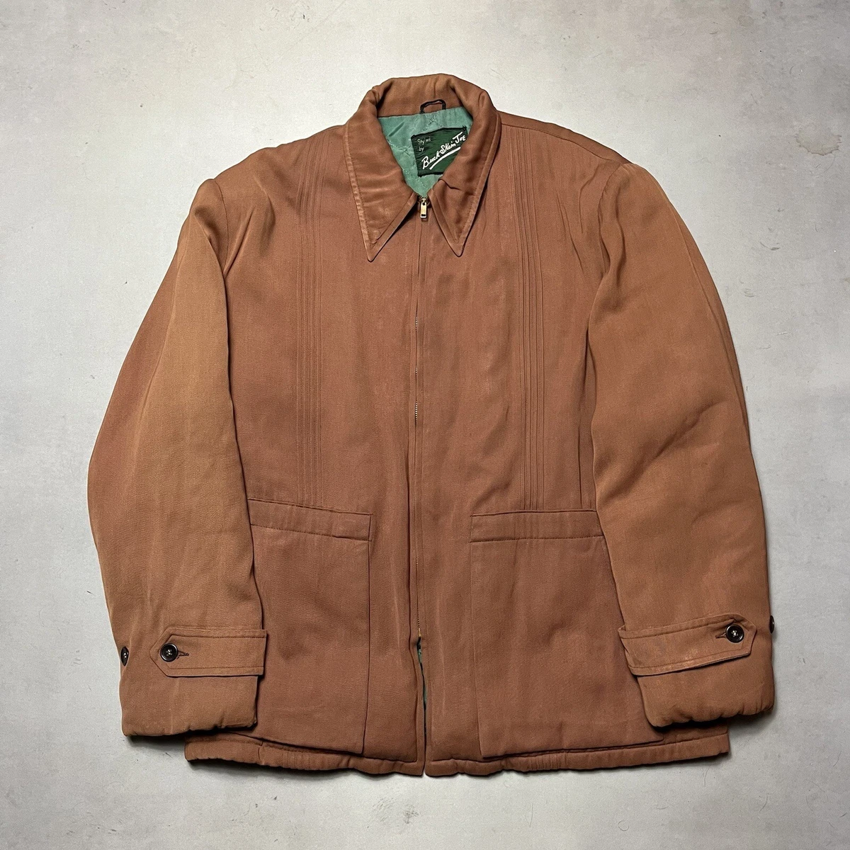 Gabardine Original 1940s Vintage Outerwear Coats & Jackets for Men