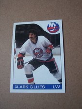 1985-86 Topps Hockey Clark Gillies card #81 NM