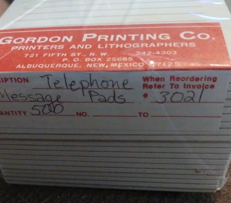 NEW Sealed Important Message Note Pad 20 Pack of 25 Sheets Pads 500 Total.