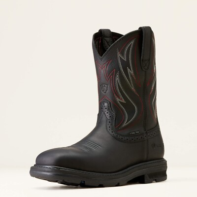 ARIAT MEN'S Sierra Shock Shield Steel Square Toe Work Boot- 10046929