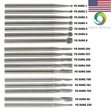 Wave Dental Oral Surgical Bur Carbide Round Straight Taper Fissure Pear FG SURG