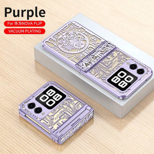 For Huawei nova Flip, Luxury New Style Clear Plating Hybrid Shell Case Cover - Picture 7 of 19