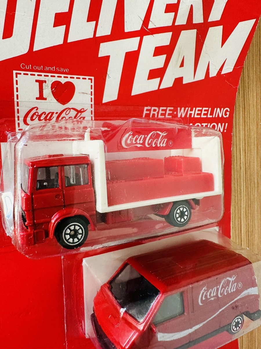 1979 COCA-COLA DIECAST TRUCK SET (3) NEW ON CARD HARTOY DELIVERY