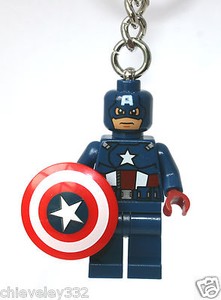 lego captain america keyring