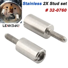 2X Stainless Stud For Harley Dyna Touring Engine Ignition Points Plate Timer Cap
