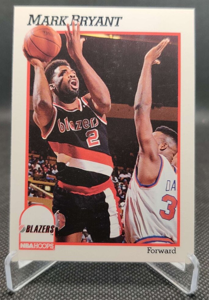 1991-92 NBA Hoops #172 Mark Bryant Portland Trail Blazers basketball card