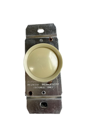 600W Rotary Dimmer Switch Single Pole Almond Master Electrician - Picture 15 of 16