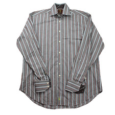 Tailorbyrd Mens Large Striped Dress Shirt