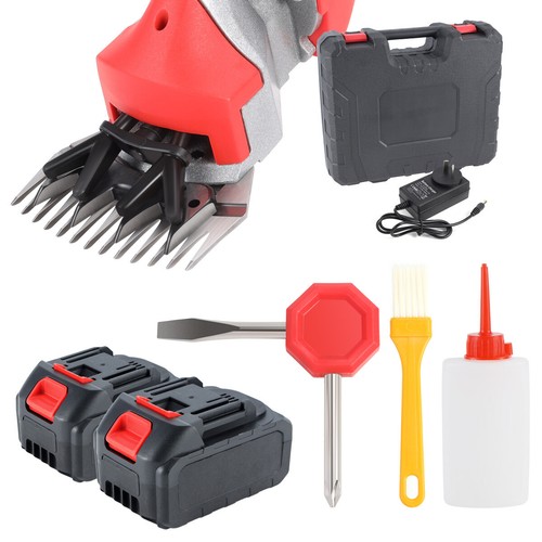 Electric Cordless Shears Sheep Goat Wool Hair Trimmer Shearing Clippers+ Battery - Picture 11 of 12