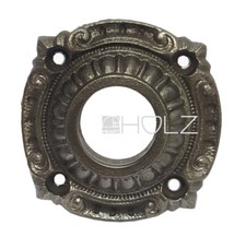 Drückerrosette antik Gusseisen Türdrücker Türklinke Rosette Türbeschlag alt