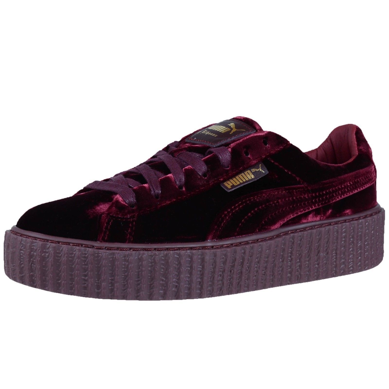 puma creepers velvet purple