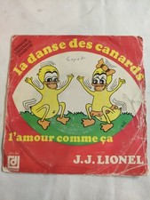 N1846 Vinyle 45-tours la danse des canards J.J Lionel l'amour comme ça vintage