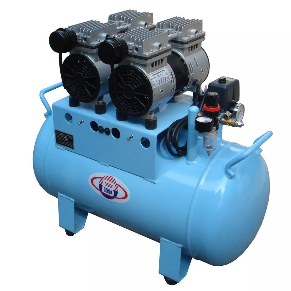 BEST 60L Dental Air Compressor Noiseless Oilless Oil Free 260L min